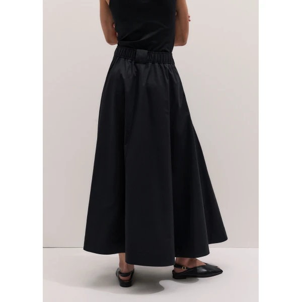 ME+EM ME+EM Button Front Maxi Skirt in Black - Skirts - Intelligent British Fashion at Coveti