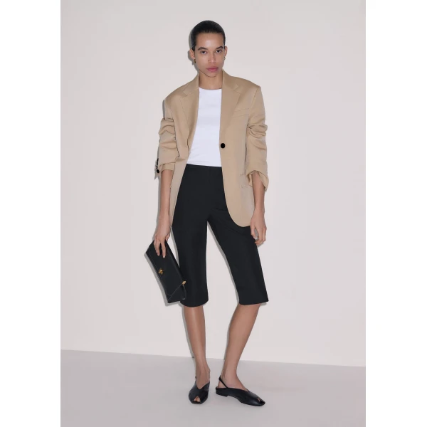 ME+EM ME+EM Capri Trouser in Black - Pants - Intelligent British Fashion at Coveti