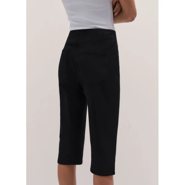 ME+EM ME+EM Capri Trouser in Black - Pants - Intelligent British Fashion at Coveti