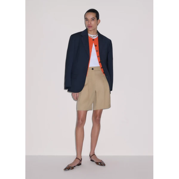 ME+EM ME+EM City Short in Warm Stone - Shorts - Intelligent British Fashion at Coveti