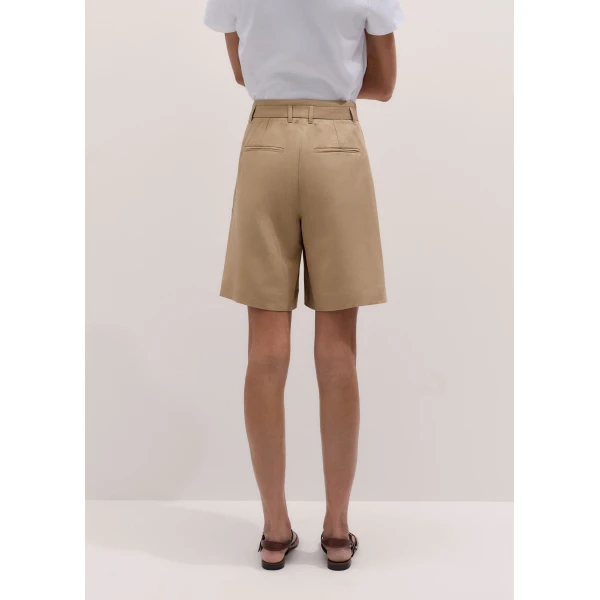 ME+EM ME+EM City Short in Warm Stone - Shorts - Intelligent British Fashion at Coveti