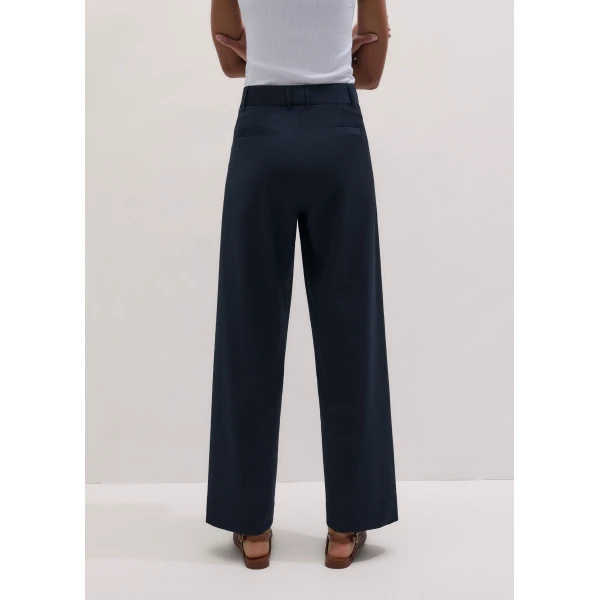 ME+EM ME+EM Clever Trouser in Navy - Pants - Intelligent British Fashion at Coveti