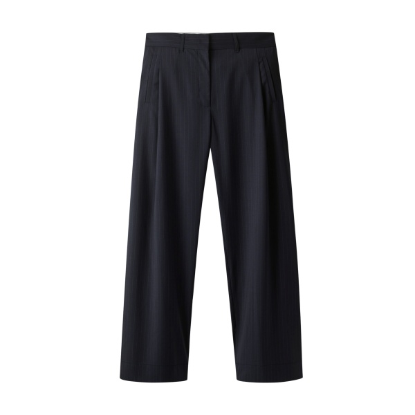 ME+EM ME+EM Clever Trouser in Navy - Pants - Intelligent British Fashion at Coveti