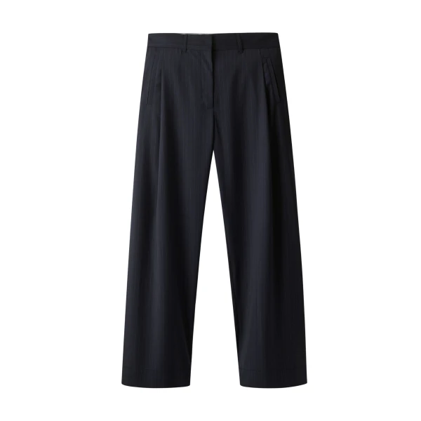 ME+EM ME+EM Clever Trouser in Navy - Pants - Intelligent British Fashion at Coveti