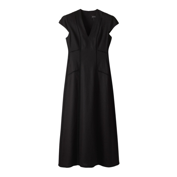 ME+EM ME+EM Embroidered Maxi Dress in Black - Dresses - Intelligent British Fashion at Coveti