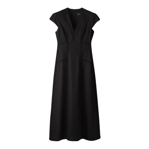 ME+EM ME+EM Embroidered Maxi Dress in Black - Dresses - Intelligent British Fashion at Coveti