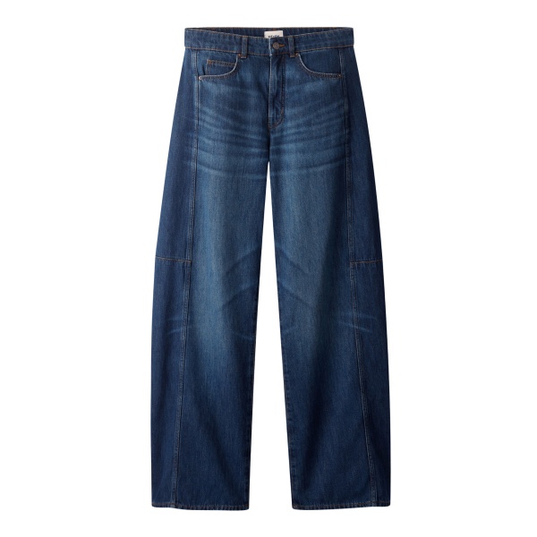 ME+EM ME+EM Exaggerated Taper Jean in Authentic Dark Wash - Pants - Intelligent British Fashion at Coveti