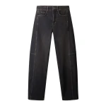 ME+EM ME+EM Exaggerated Taper Jean in Black Wash - Pants - Intelligent British Fashion at Coveti