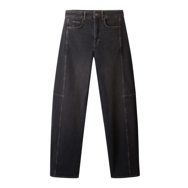 ME+EM ME+EM Exaggerated Taper Jean in Black Wash - Pants - Intelligent British Fashion at Coveti