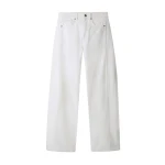 ME+EM ME+EM Exaggerated Taper Jean in Soft White Wash - Pants - Intelligent British Fashion at Coveti