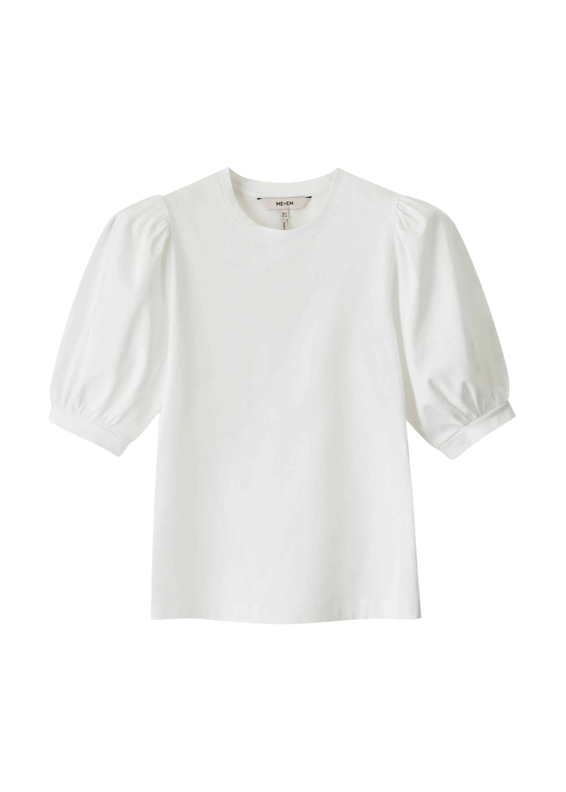 MEEM-MEEM-Feminine-Sleeve-Tee-in-Soft-White-Coveti-scaled82015_nobg ME+EM ME+EM Feminine Sleeve Tee in Soft White - Tops - Intelligent British Fashion at Coveti