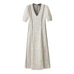 ME+EM ME+EM Fit + Flare Maxi Dress in Cream - Dresses - Intelligent British Fashion at Coveti