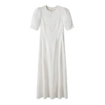 ME+EM ME+EM Fit + Flare Maxi Dress in Light Cream - Dresses - Intelligent British Fashion at Coveti