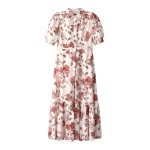 ME+EM ME+EM Fit + Flare Maxi Dress in Light Cream/Multi - Dresses - Intelligent British Fashion at Coveti