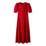 ME+EM ME+EM Fit + Flare Maxi Dress in Ruby Red - Dresses - Intelligent British Fashion at Coveti