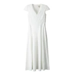 ME+EM ME+EM Fit + Flare Maxi Dress in Soft White - Dresses - Intelligent British Fashion at Coveti