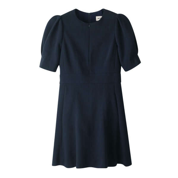 ME+EM ME+EM Fit + Flare Short Dress in Navy - Dresses - Intelligent British Fashion at Coveti