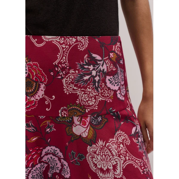 ME+EM ME+EM Full-Length Skirt in Red Multi - Skirts - Intelligent British Fashion at Coveti