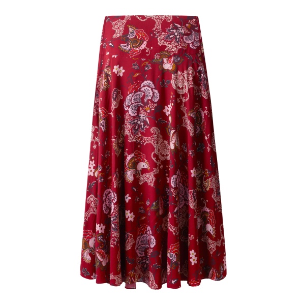 ME+EM ME+EM Full-Length Skirt in Red Multi - Skirts - Intelligent British Fashion at Coveti