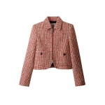 ME+EM ME+EM Heritage Crop Jacket in Ruby Red - Jackets - Intelligent British Fashion at Coveti
