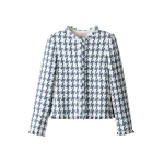 ME+EM ME+EM Heritage Short Jacket in Navy/Soft White - Jackets - Intelligent British Fashion at Coveti