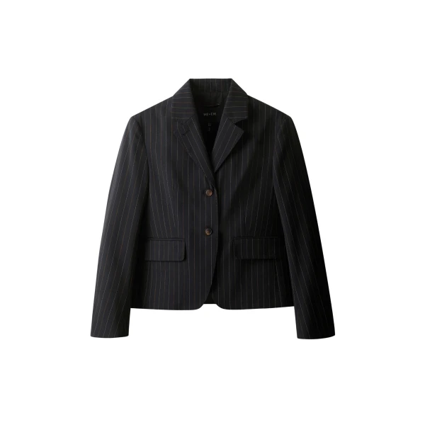 ME+EM ME+EM Icon Oversized Short Blazer in Black - Jackets - Intelligent British Fashion at Coveti