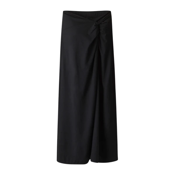 ME+EM ME+EM Knot Detail Maxi Skirt in Black - Skirts - Intelligent British Fashion at Coveti