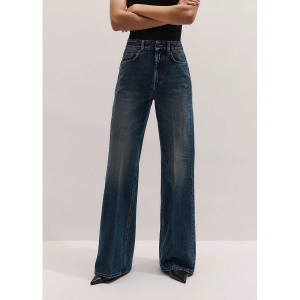 ME+EM ME+EM Leg Elongator Jean in Authentic Dark Wash - Pants - Intelligent British Fashion at Coveti