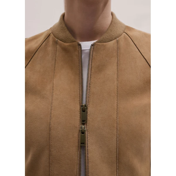 ME+EM ME+EM Luxe Swing Jacket in Pale Tan - Jackets - Intelligent British Fashion at Coveti