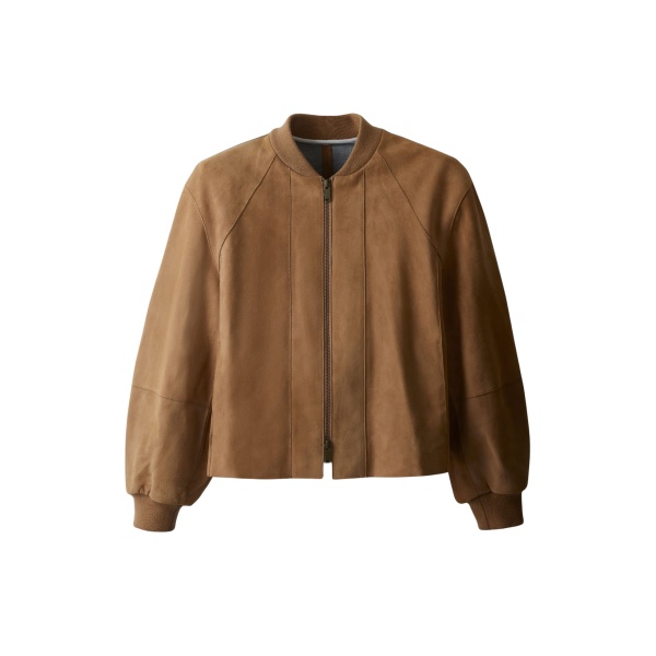 ME+EM ME+EM Luxe Swing Jacket in Pale Tan - Jackets - Intelligent British Fashion at Coveti