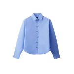 ME+EM ME+EM Perfectly Proportioned Shirt in Blue - Tops - Intelligent British Fashion at Coveti