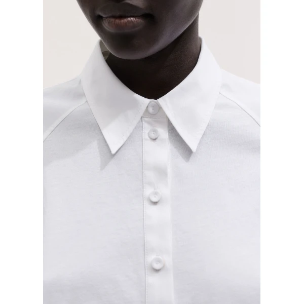 ME+EM ME+EM Raglan Layering Top in Fresh White - Tops - Intelligent British Fashion at Coveti