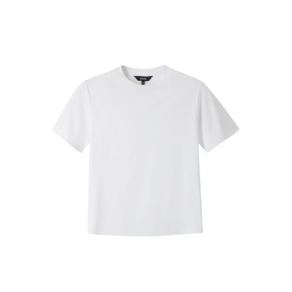 ME+EM ME+EM Relaxed Tee in Bright White - Tops - Intelligent British Fashion at Coveti
