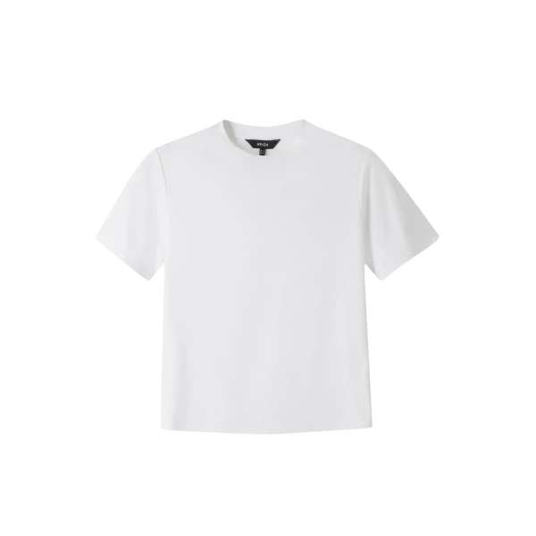 ME+EM ME+EM Relaxed Tee in Bright White - Tops - Intelligent British Fashion at Coveti