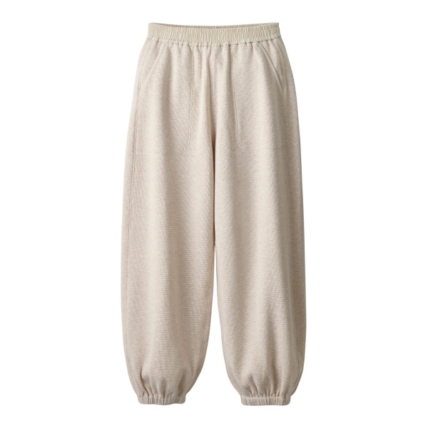 ME+EM ME+EM Relaxed Track Pant in Oatmeal - Pants - Intelligent British Fashion at Coveti