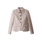 ME+EM ME+EM Short Summer Jacket in Cocoa/Cream - Jackets - Intelligent British Fashion at Coveti