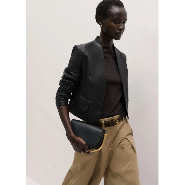 ME+EM ME+EM Slim Knit Vest in Cocoa Brown - Knitwear - Intelligent British Fashion at Coveti