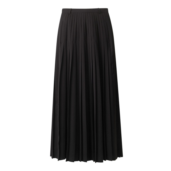 ME+EM ME+EM Slit Pleated Maxi Skirt in Black - Skirts - Intelligent British Fashion at Coveti