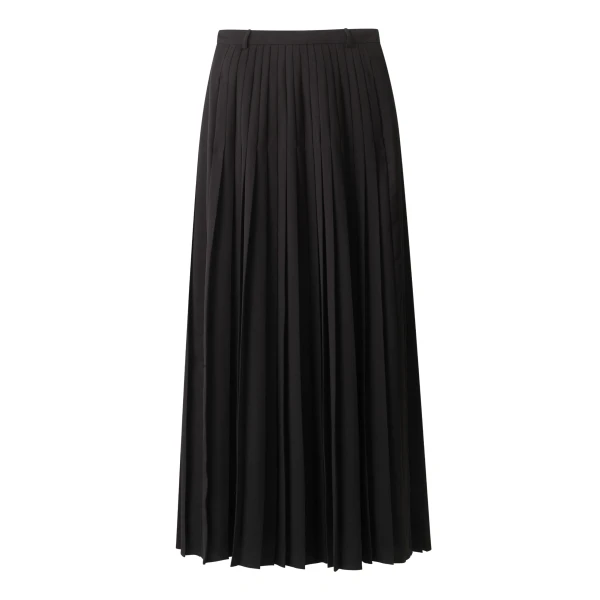 ME+EM ME+EM Slit Pleated Maxi Skirt in Black - Skirts - Intelligent British Fashion at Coveti