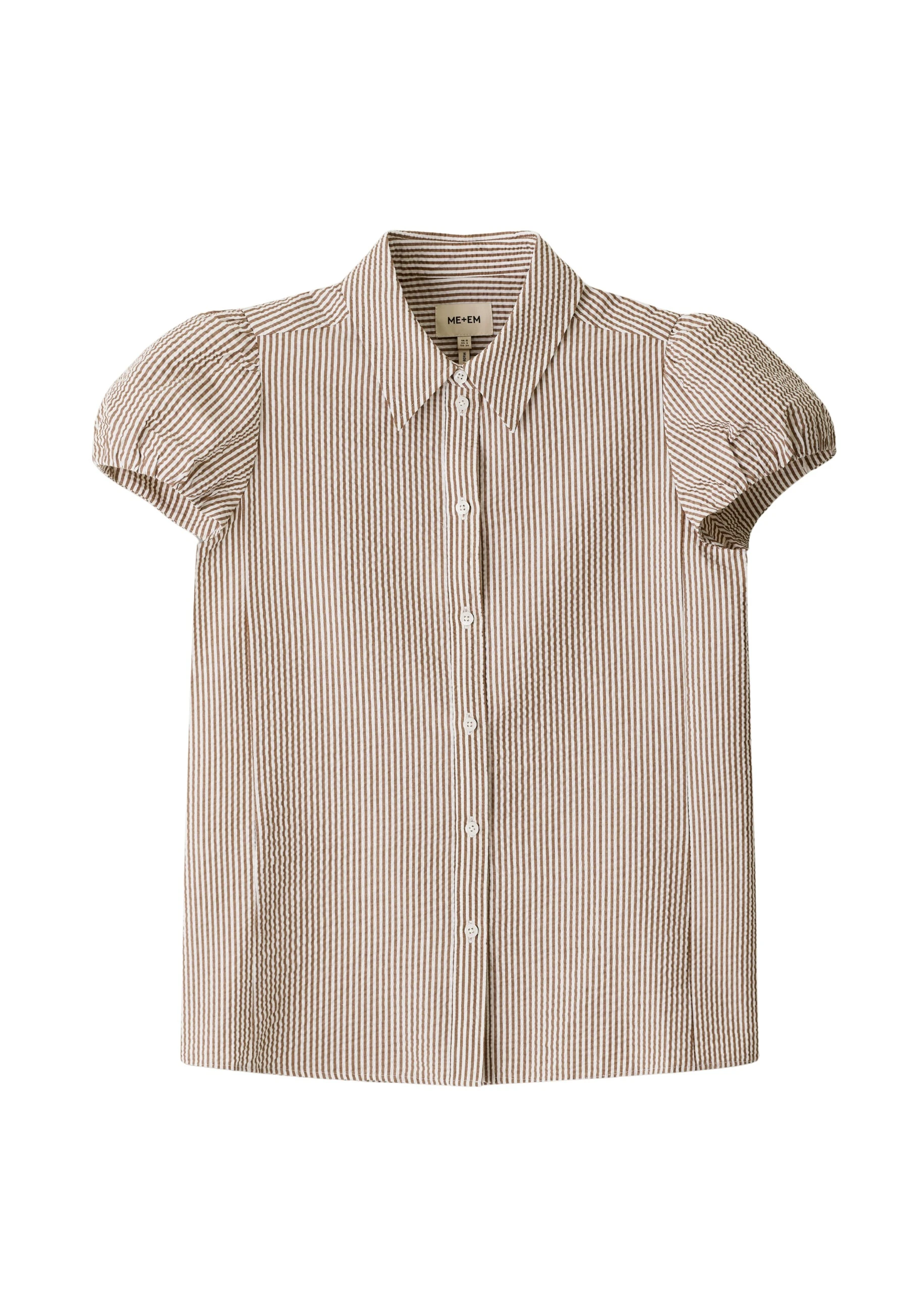 MEEM-MEEM-Straight-Summer-Blouse-in-BrownWhite-Coveti-scaled21781_nobg ME+EM ME+EM Straight Summer Blouse in Brown/White - Tops - Intelligent British Fashion at Coveti