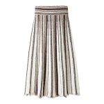 ME+EM ME+EM Stripe Knit Maxi Skirt in Cream Multi - Skirts - Intelligent British Fashion at Coveti