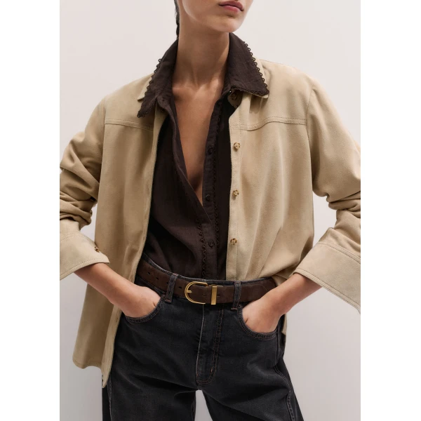 ME+EM ME+EM Summer Blouse in Ganache Brown - Tops - Intelligent British Fashion at Coveti