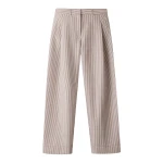 ME+EM ME+EM Summer Clever Trouser in Cocoa Brown/Light Cream - Pants - Intelligent British Fashion at Coveti