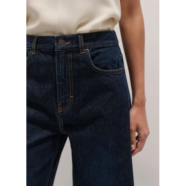 ME+EM ME+EM Ultimate Wide-Leg Jean in Rinse Wash - Pants - Intelligent British Fashion at Coveti
