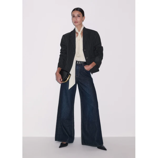 ME+EM ME+EM Ultimate Wide-Leg Jean in Rinse Wash - Pants - Intelligent British Fashion at Coveti