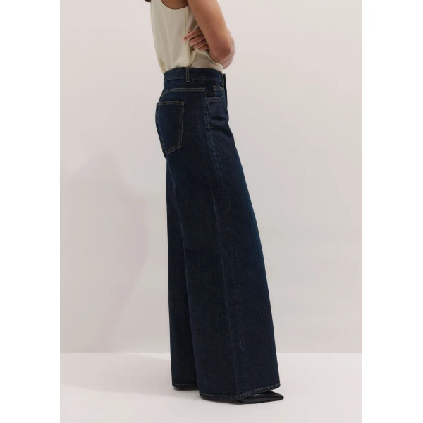 ME+EM ME+EM Ultimate Wide-Leg Jean in Rinse Wash - Pants - Intelligent British Fashion at Coveti