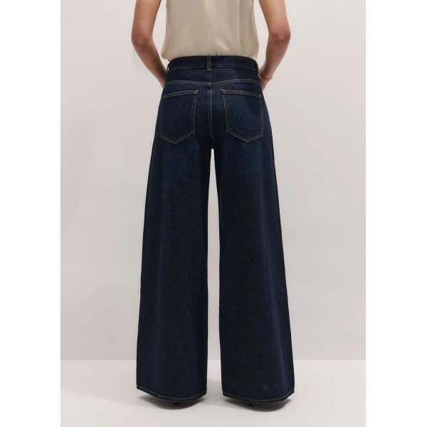 ME+EM ME+EM Ultimate Wide-Leg Jean in Rinse Wash - Pants - Intelligent British Fashion at Coveti