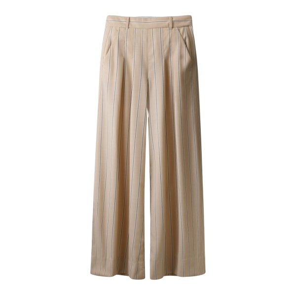 ME+EM ME+EM Ultra-Wide Trouser in Pale Stone - Pants - Intelligent British Fashion at Coveti