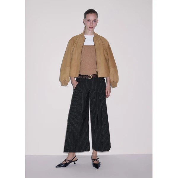 ME+EM ME+EM Very Wide Culotte in Black - Pants - Intelligent British Fashion at Coveti