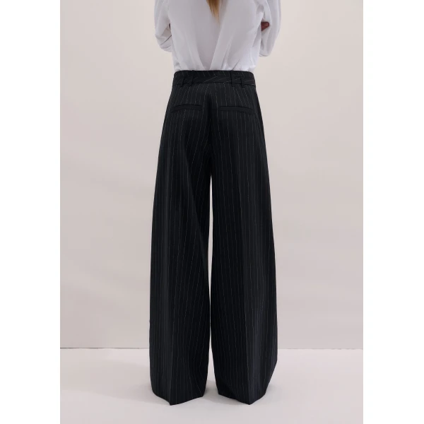 ME+EM ME+EM Wide-Leg Trouser in Black - Pants - Intelligent British Fashion at Coveti